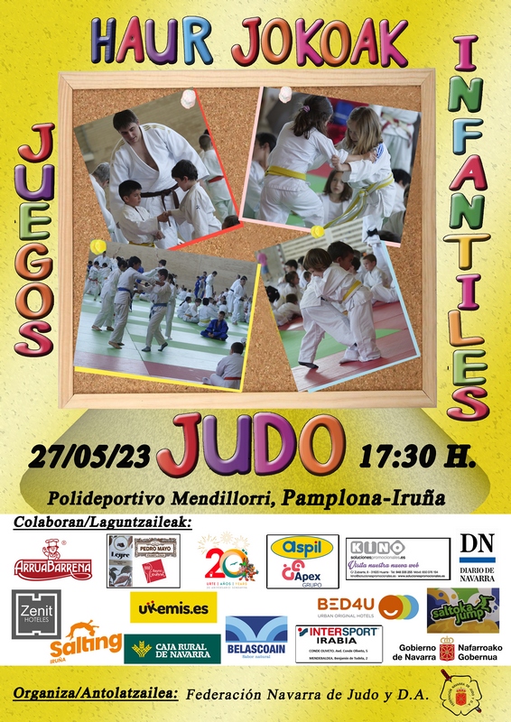 JUDO Y DIVERSI&Oacute;N EN LOS JUEGOS INFANTILES.  Pamplona 27-05-23 - FOTOS.